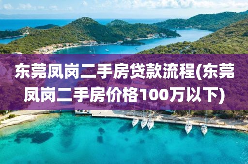 东莞凤岗二手房贷款流程(东莞凤岗二手房价格100万以下)