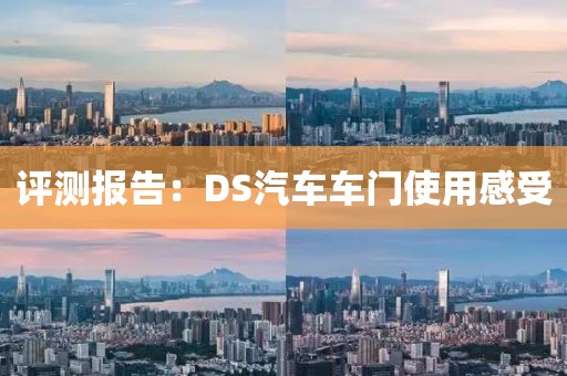 评测报告：DS汽车车门使用感受